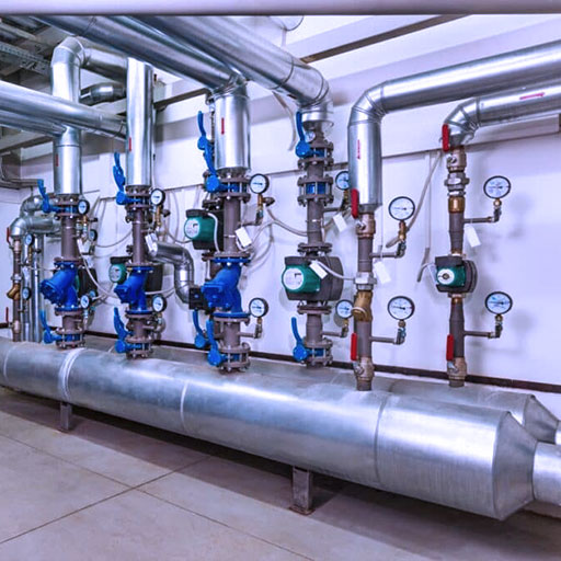 Calorifier and storage tank installation